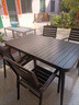 紫葉（ziye）戶(hù)外桌椅庭院防水防曬組合花園室外休閑露天露臺鋁合金餐桌椅 曬單實(shí)拍圖
