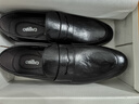卡帝樂(lè )鱷魚(yú)（CARTELO）英倫一腳蹬休閑皮鞋男夏季透氣樂(lè )福鞋商務(wù)男士低幫鞋K057黑色43 曬單實(shí)拍圖