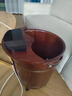 榮事達木桶足浴盆恒溫加熱全自動(dòng)按摩過(guò)膝高深泡腳桶泡過(guò)小腿實(shí)木花梨木洗腳盆足療養生盆節日禮物 曬單實(shí)拍圖