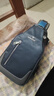 袋鼠胸包男韓版斜挎包休閑牛津布小包背包單肩包男包胸前包潮 大號藍色 曬單實(shí)拍圖