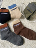 夢(mèng)特嬌襪子男冬季100%純棉加厚7A抗菌防臭保暖棉襪抗寒中長(cháng)筒毛圈襪5雙 曬單實(shí)拍圖