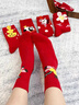 PRIMEET派米紅襪子馬年本命年新年襪子禮物【鴻運禮盒】騏驥紅生肖棉襪 曬單實(shí)拍圖