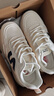 環(huán)球老爹鞋女顯腳小2026新款百搭休閑小白鞋厚底阿甘運動(dòng)鞋 米藍 37 曬單實(shí)拍圖