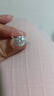 凡愛(ài)天使之眼扭臂鑲莫桑石戒指結婚訂婚戒送女生日禮物仿真鉆莫桑鉆戒 D色莫桑石1克拉 曬單實(shí)拍圖