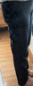 LILY2025冬新款女裝經(jīng)典百搭通勤九分褲小腳黑色牛仔褲加厚直筒褲 510黑 XL 曬單實(shí)拍圖