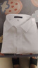 羅蒙（ROMON）可機洗DP純棉免燙襯衫男士春秋商務(wù)休閑職業(yè)工裝抗皺彈力全棉襯衣 白色長(cháng)袖【純棉免燙】 39 【120-135斤】 曬單實(shí)拍圖