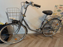 川澤阪田KASAKATA川澤阪田出口日本自行車(chē)內變速通勤車(chē)單速內三速獨彎梁款 26寸亮銀色內三速感應燈 曬單實(shí)拍圖