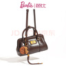 芭比（Barbie）手提包包女包2026年新款復古保齡球輕奢單肩斜挎包閨蜜禮物情人節 曬單實(shí)拍圖