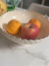 木格格水果盤(pán)客廳家用高顏值新年果盤(pán)輕奢高級感果盤(pán)零食籃過(guò)年零食擺盤(pán) 奶油色 曬單實(shí)拍圖