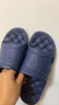 BAIHOU白猴側漏水防滑按摩鏤空男女情侶學(xué)生浴室洞洞涼拖鞋 深藍44-45 曬單實(shí)拍圖
