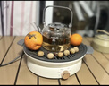 美的（Midea）圍爐煮茶套裝電陶爐煮茶器電烤爐 多功能玻璃茶壺爐遠紅外加熱 室內戶(hù)外露營(yíng)圍爐煮茶爐全套煮茶壺 【新式無(wú)煙圍爐】配烤盤(pán)+茶壺 曬單實(shí)拍圖