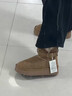達芙妮官方厚底雪地靴女2025冬季新款加絨保暖短靴女增高防寒東北棉鞋子 卡其色【翻折兩穿 5cm厚底】 37 曬單實(shí)拍圖