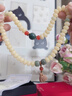茂悅玉化白玉奶豆菩提根手串108顆蓮花菩提子文玩佛珠男女生念珠手鏈 淩云 9*6mm丨108顆 (贈盤(pán)玩袋） 曬單實(shí)拍圖
