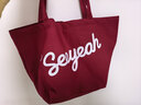 小野和子25年新款包包合集帆布包手提包水桶包百搭韓系日常通勤a1 酒紅色帆布包 曬單實(shí)拍圖