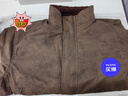倉石一樹(shù)羊羔絨外套男保暖加厚工裝夾克潮牌新款休閑美式立領(lǐng)棉衣 咖色 羊羔絨 3XL 適合180-200斤 曬單實(shí)拍圖