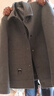 皮爾卡丹（pierre cardin）羊毛呢外套男士短款雙面尼大衣秋冬新款高端男裝加厚羽絨呢子夾克 2308灰色 羊毛尼 L 曬單實(shí)拍圖
