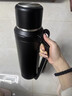 蘇泊爾（SUPOR）保溫壺316L不銹鋼大容量72小時(shí)保溫水壺戶(hù)外便攜熱水瓶車(chē)載暖壺 儒雅黑2.5L約5斤水【316L不銹鋼+背帶+茶濾】 曬單實(shí)拍圖