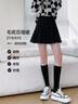 雪茜曼毛呢百褶裙女秋冬2025新款高腰顯瘦jk學(xué)院小個(gè)子a字半身裙 曬單實(shí)拍圖