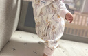 DOMIAMIA嬰兒衣服連體衣秋冬爬服寶寶家居服0-3歲空調房嬰兒服 瑞娜花縵【天然透氣   軟糯親膚】 80cm 【推薦身高 73-82cm】 曬單實(shí)拍圖