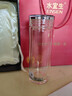 水宜生玻璃杯雙層隔熱泡茶杯男女士高檔商務(wù)辦公杯水晶杯耐高溫380ML 曬單實(shí)拍圖