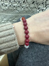紀思梵輕奢本命年朱砂手串馬年手鏈女新年生日禮物送女友老婆高級情人節 【生肖馬】珍藏紫金砂手串 8mm 曬單實(shí)拍圖