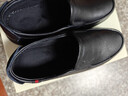 康奈（kangnai）加絨保暖棉鞋男士頭層牛皮商務(wù)休閑皮鞋真皮樂(lè )福鞋冬季 黑色 38 曬單實(shí)拍圖