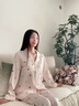 LULU CARTER小愛(ài)心睡衣女春秋2025新款真絲長(cháng)袖長(cháng)褲兩件套休閑家居服 粉色【長(cháng)袖+長(cháng)褲】 M 建議80-100斤 曬單實(shí)拍圖