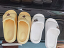 稻草人拖鞋男女居家用秋冬洗澡厚底浴室內外穿情侶防滑靜音涼拖 白36-37 曬單實(shí)拍圖