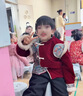 小淘孩兒童拜年服套裝冬季加絨男童女童過(guò)年漢服紅色新年唐裝錦歲男130 曬單實(shí)拍圖