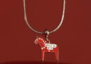 丹尼爾惠靈頓（DanielWellington）dw項鏈女北歐小馬吊墜鎖骨鏈騏驥紅馬年生肖款情人節禮物398+1989 曬單實(shí)拍圖