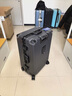京塑行李箱男鋁框拉桿箱24英寸多功能旅行箱女學(xué)生大容量密碼箱鐵灰色 曬單實(shí)拍圖