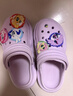 小馬寶莉小馬寶莉兒童拖鞋中大童涼拖鞋洞洞鞋沙灘拖鞋 圓標紫色30-31碼 曬單實(shí)拍圖