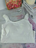 歐迪芬【免穿文胸含桑蠶絲】吊帶背心女打底內搭7A抗菌帶胸墊可外穿L 曬單實(shí)拍圖