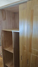 福霜【包安裝】全實(shí)木衣柜家用臥室推拉門(mén)收納柜子移門(mén)原木風(fēng)大衣櫥 120寬50深180高 (原木無(wú)漆)純實(shí)木無(wú)貼皮 曬單實(shí)拍圖