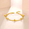 周六福黃金手鏈女雙層圓珠手鏈足金999 計價(jià)AA072322 約5.77g 16+2cm  曬單實(shí)拍圖