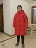 金羽杰冬季加厚羽絨服女中長(cháng)款防風(fēng)保暖新年大紅色輕暖面包服Y23606272 曬單實(shí)拍圖