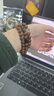 芯奢金絲檀木質(zhì)小清新佛珠手串女士情侶男女復古手珠椰殼多圈手鏈男 8MM長(cháng)度可繞三圈 曬單實(shí)拍圖