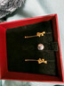 周六福輕婚嫁系列蝴蝶結黃金耳墜女生日禮物計價(jià)A0912513 一對 約2.02g 曬單實(shí)拍圖