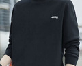 JEEP吉普衛衣男秋冬季寬松長(cháng)袖T恤男士打底衫衣服男裝 黑色 XL 曬單實(shí)拍圖