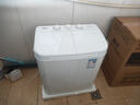 揚子5公斤半自動(dòng)洗衣機雙桶雙缸大容量家用宿舍租房用小型迷你脫水甩干母嬰內衣褲洗衣機 半自動(dòng)5公斤象牙白 曬單實(shí)拍圖