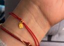 潮宏基 如意大吉黃金手鏈女士足金小金圈本命年紅繩禮物 計價(jià) 如意大吉紅繩 2.5克 曬單實(shí)拍圖