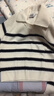 ERDOS【善系列】翻領(lǐng)抽條羅紋寬松?；陾l紋女套衫羊絨衫 初絨 白 L 165/88A 曬單實(shí)拍圖