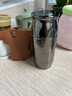 飛劍【官方正品】飛劍純鈦保溫杯男女士保鮮抑菌雙層鈦燜泡茶杯帶杯套 290毫升-曜石黑 曬單實(shí)拍圖