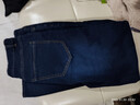 真維斯男士褲子春秋季新款時(shí)尚百搭直筒牛仔褲男款潮流痞帥休閑褲子KY 黑藍色2590 32 175/82A 曬單實(shí)拍圖