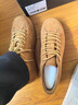 Hautton Jeans皓頓男鞋新品厚底增高板鞋男復古時(shí)尚牛反絨透氣軟底男士休閑鞋 駝色 （皮鞋碼） 41 曬單實(shí)拍圖