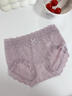 莫代爾女士?jì)妊澟疅o(wú)痕透氣收腹抗菌襠性感蕾絲薄款三角短褲女2026年新款 白色+香芋紫+灰色 3條 L 100-120斤 曬單實(shí)拍圖