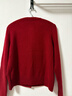 香影新年戰袍紅色毛衣開(kāi)衫女短款2026春季新款重工亮片釘珠針織衫 紅色 S 155/80A/85-95斤 曬單實(shí)拍圖