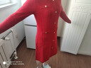 PRICH【羊毛】小香風(fēng)連衣裙2025春季新款收腰顯瘦長(cháng)裙女 20紅色 M 165 曬單實(shí)拍圖
