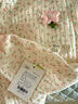 婧麒（JOYNCLEON）新生嬰幼兒衣服秋冬保暖夾棉男女連體衣小月齡寶寶無(wú)骨外出哈衣 粉滿(mǎn)印花朵 73cm 曬單實(shí)拍圖