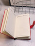 左蒂高顏值A6花朵搭扣記事本隨身通勤口袋花卉筆記小本子便攜記錄手賬本加厚會(huì )議記錄本-A6紅色 曬單實(shí)拍圖